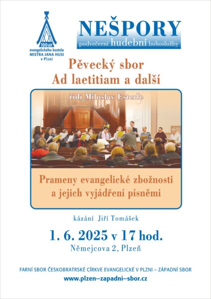 Hudební nešpory - Prameny ev. zbožnosti